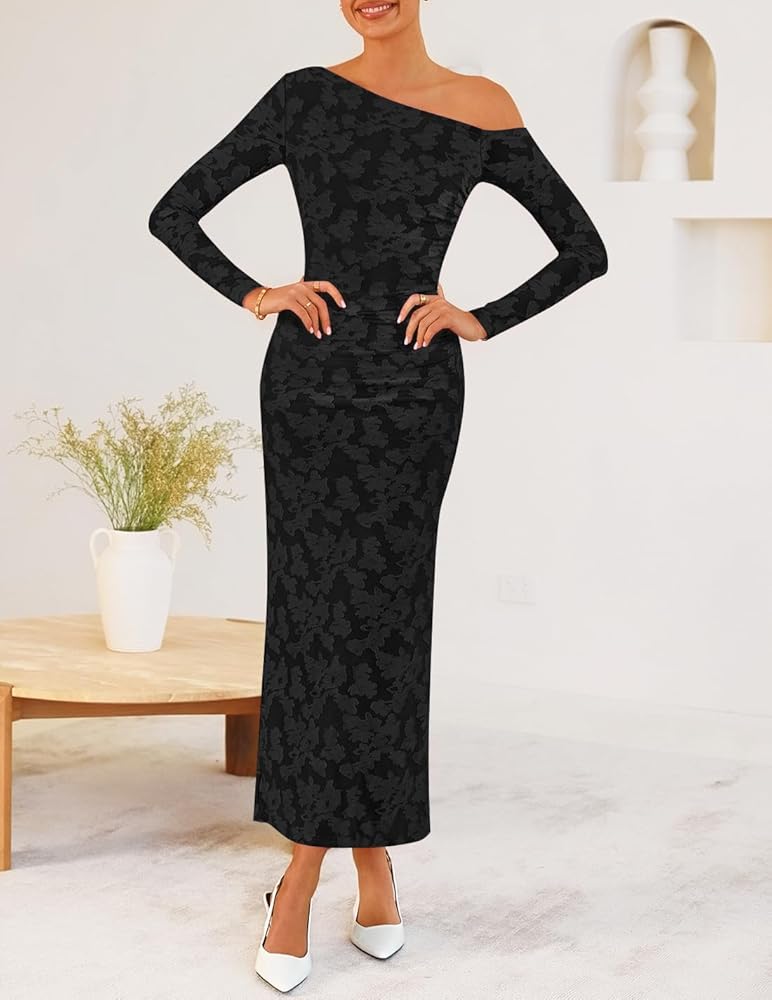 Amazon.com: ZESICA Women's Fall Floral Off Shoulder Bodycon Amazon.com: ZESICA Women's Fall Floral Off Shoulder Bodycon